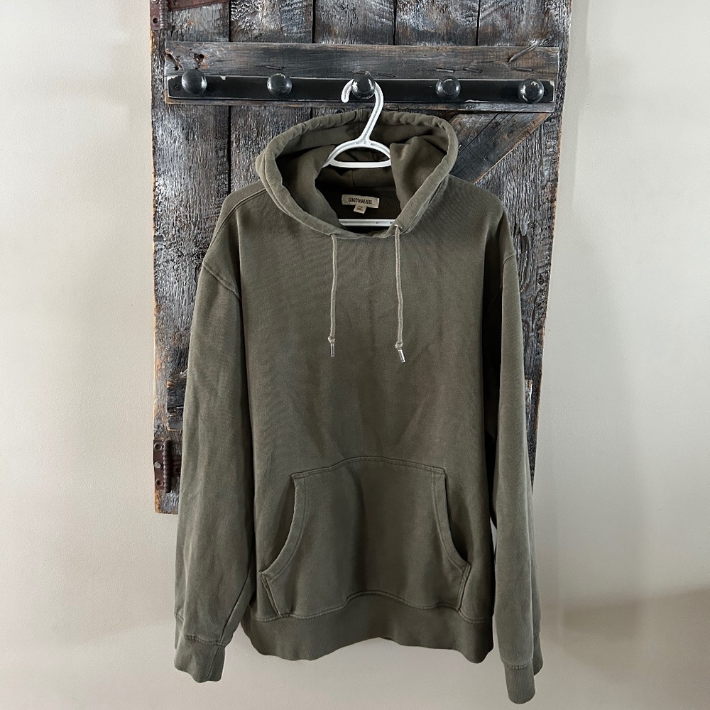 Men's Goodthreads Hoodie Army Green - Size XXL